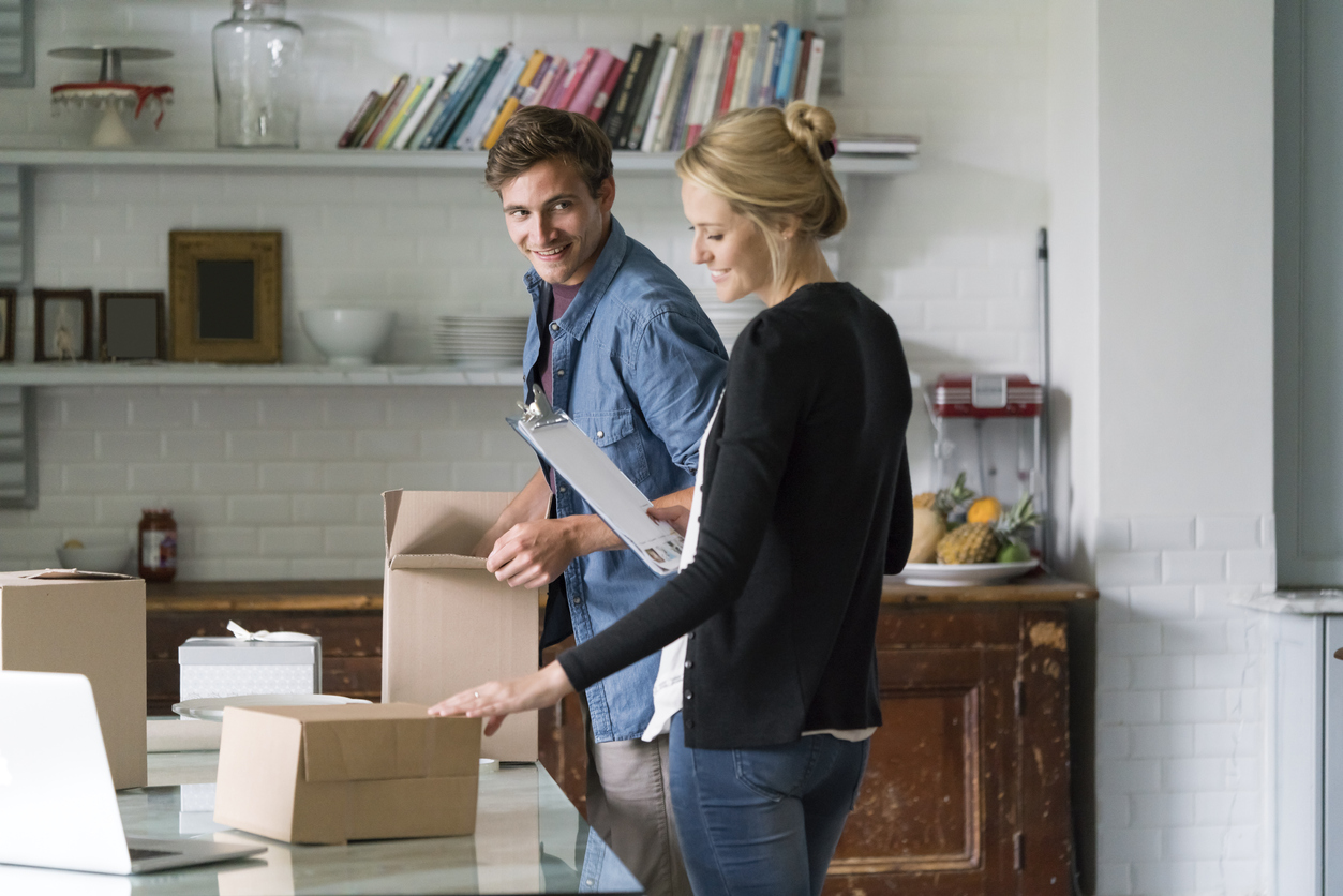 Packing moving boxes