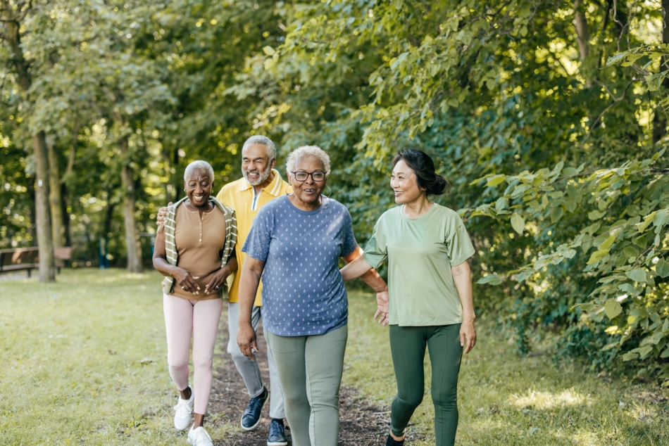 Senior living community - walking path