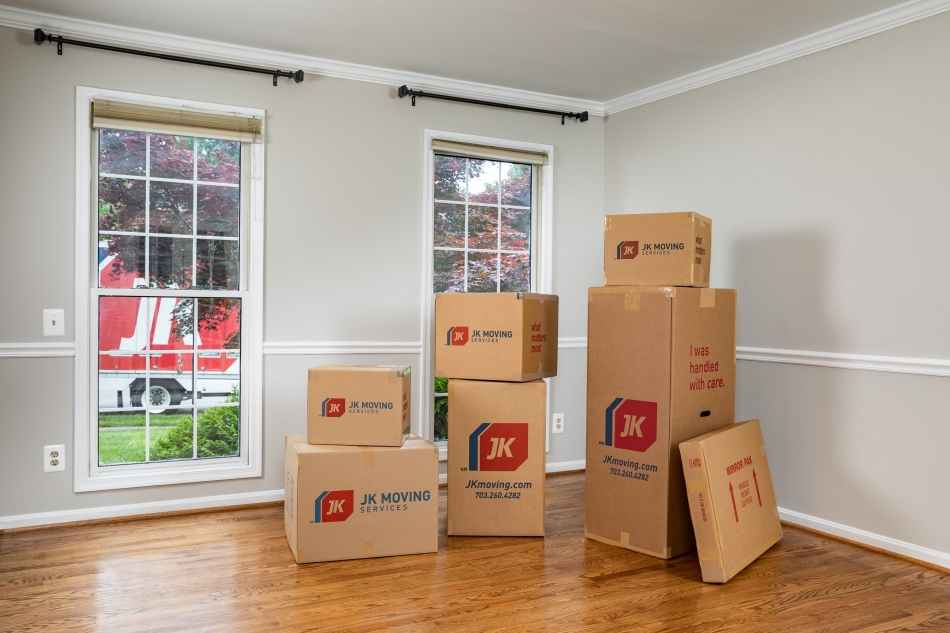 Assorted JK Moving boxes